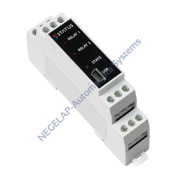 SEM1630 - sygnalizator graniczny, wej. uniwersalne, 2 wyj. przekaźnikowe, programowanie z USB