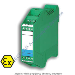 S2Ex-ZH - zasilacz-separator przetworników 2-przew.; wej./wyj. 4...20mA; obwód wyj. iskrobezpieczny, dla komunikacji HART