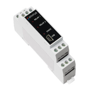 SEM1630 - sygnalizator graniczny, wej. uniwersalne, 2 wyj. przekaźnikowe, programowanie z USB