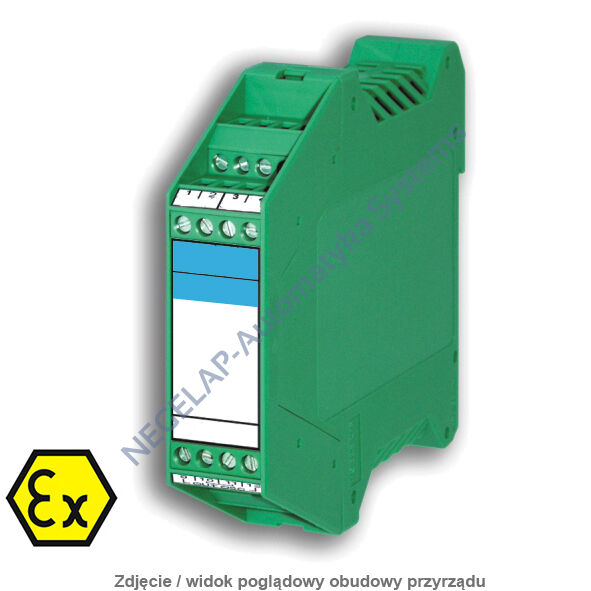 S2Ex[nL]-SB - separator (ochrona wyj. nL), wejście/wyjście dowolny standard, obwód wyj. iskrobezpieczny