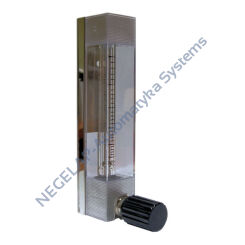 NDK800 - rotametry dla cieczy lub gazów, zakresy 0,25 do 160 l/h (ciecze); od 0,5 do 4300 Nl/h (gazy); także z zaworem regulacyjnym i alarmem
